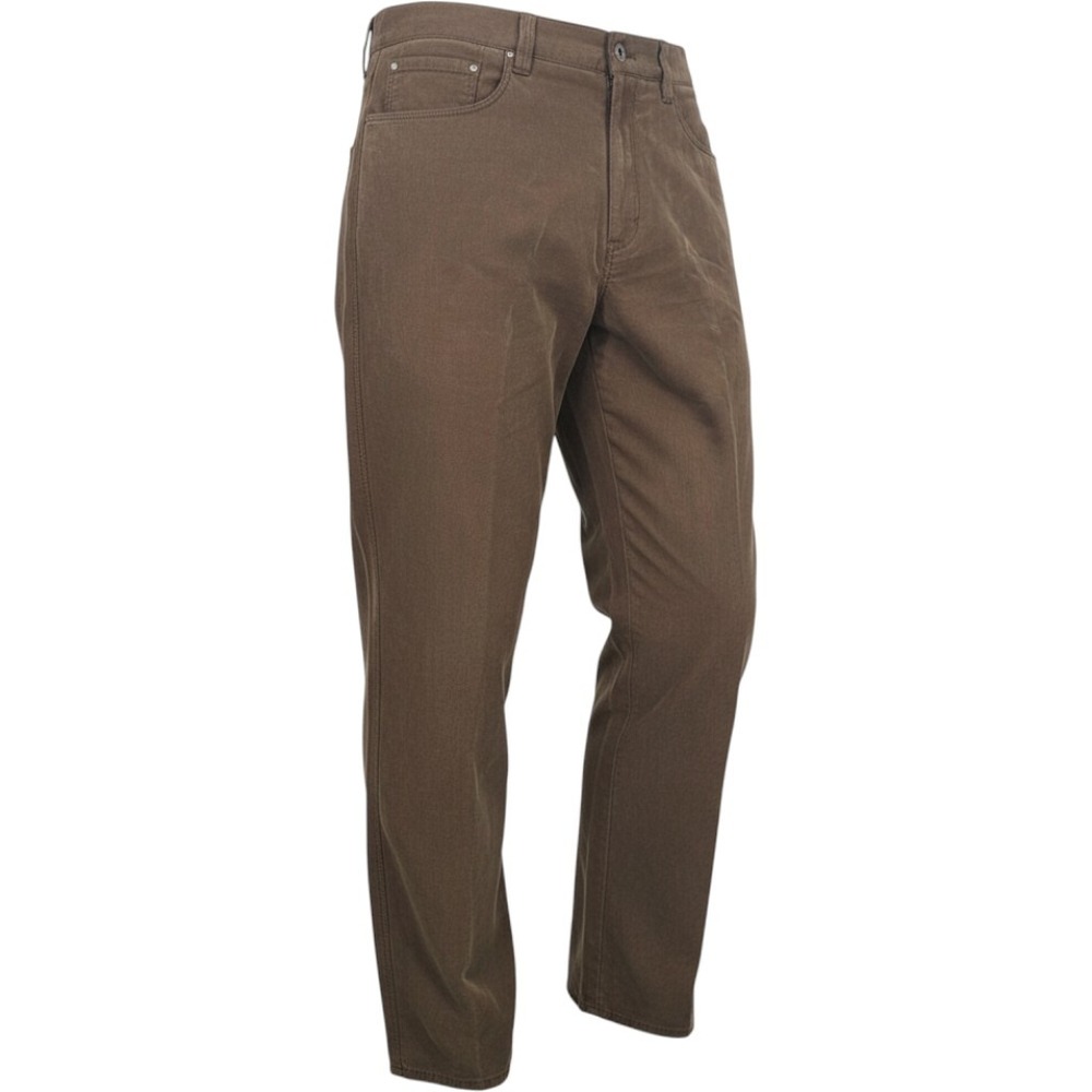 Tommy Bahama Boracay Brown Tencel Cotton 5-Pocket Pants Mens 40x30 Straight Leg